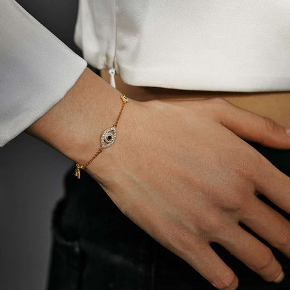 [Olivia JW]Dainty Eye Shape Necklace