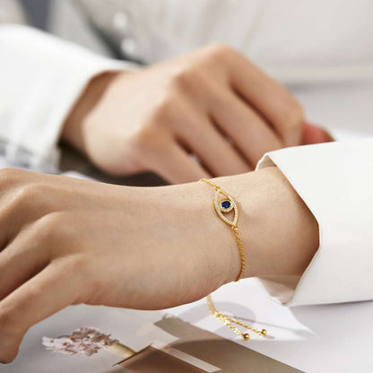 [Olivia JW]Devil's Eye Hollow Design Bracelet