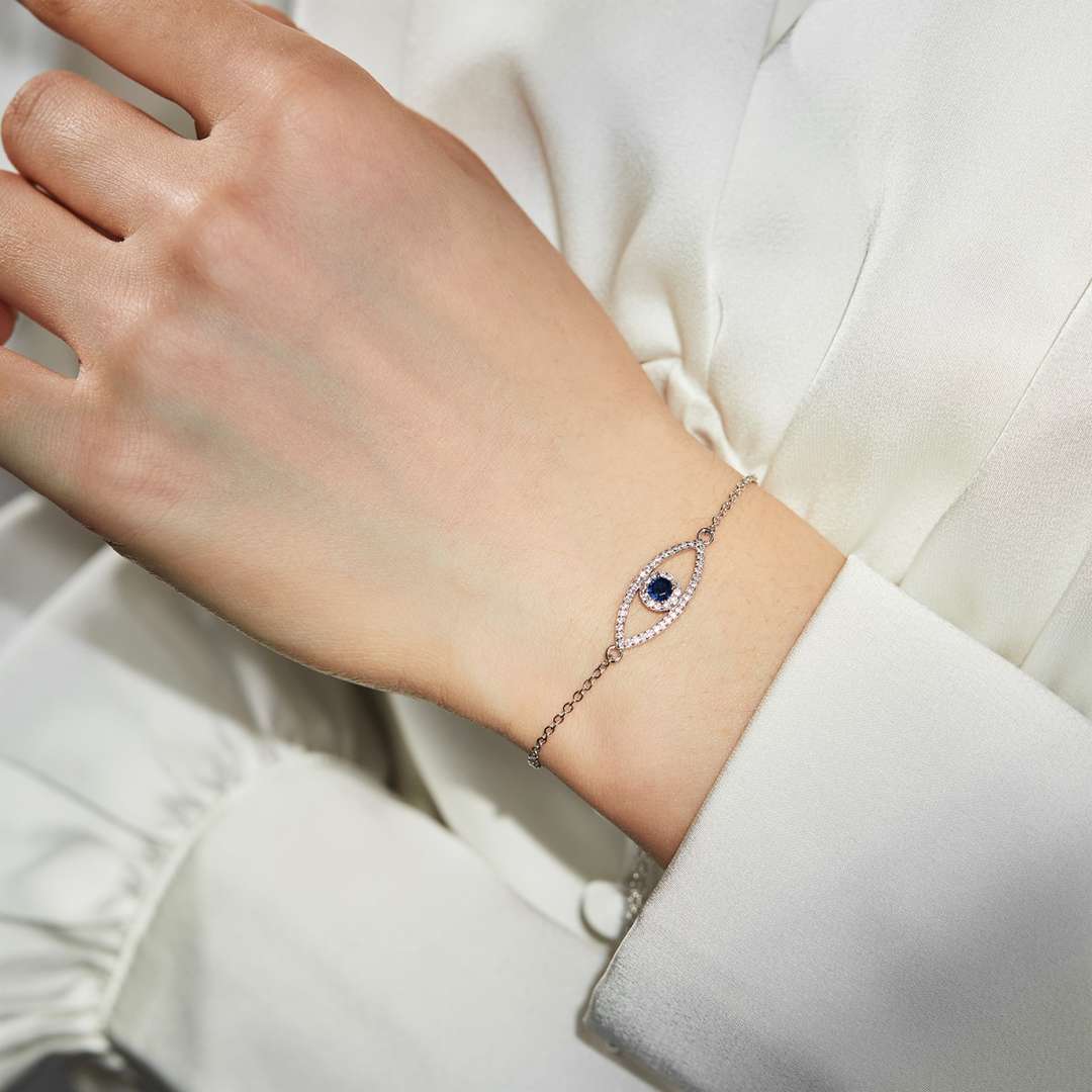 [Olivia JW]Devil's Eye Hollow Design Bracelet