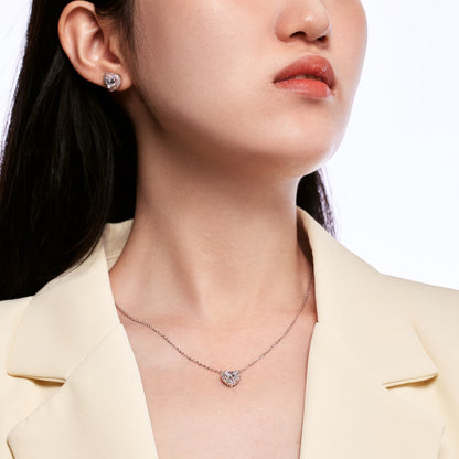 [Olivia JW]Dazzling Heart Shape Lover Earrings