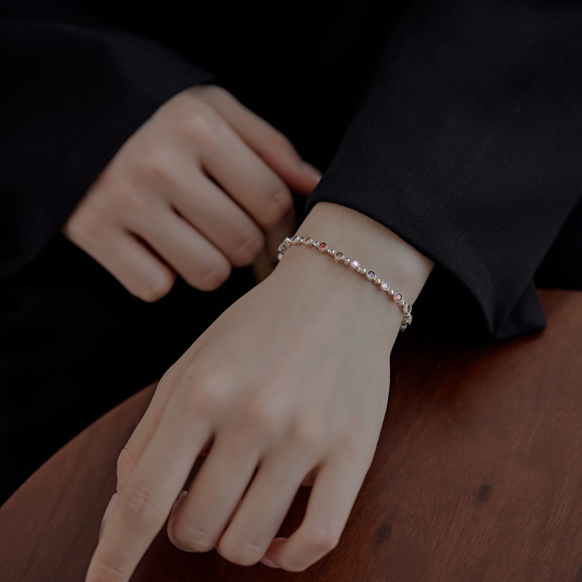 [Olivia JW]Sparkling Exquisite Round Cut Party Bracelet
