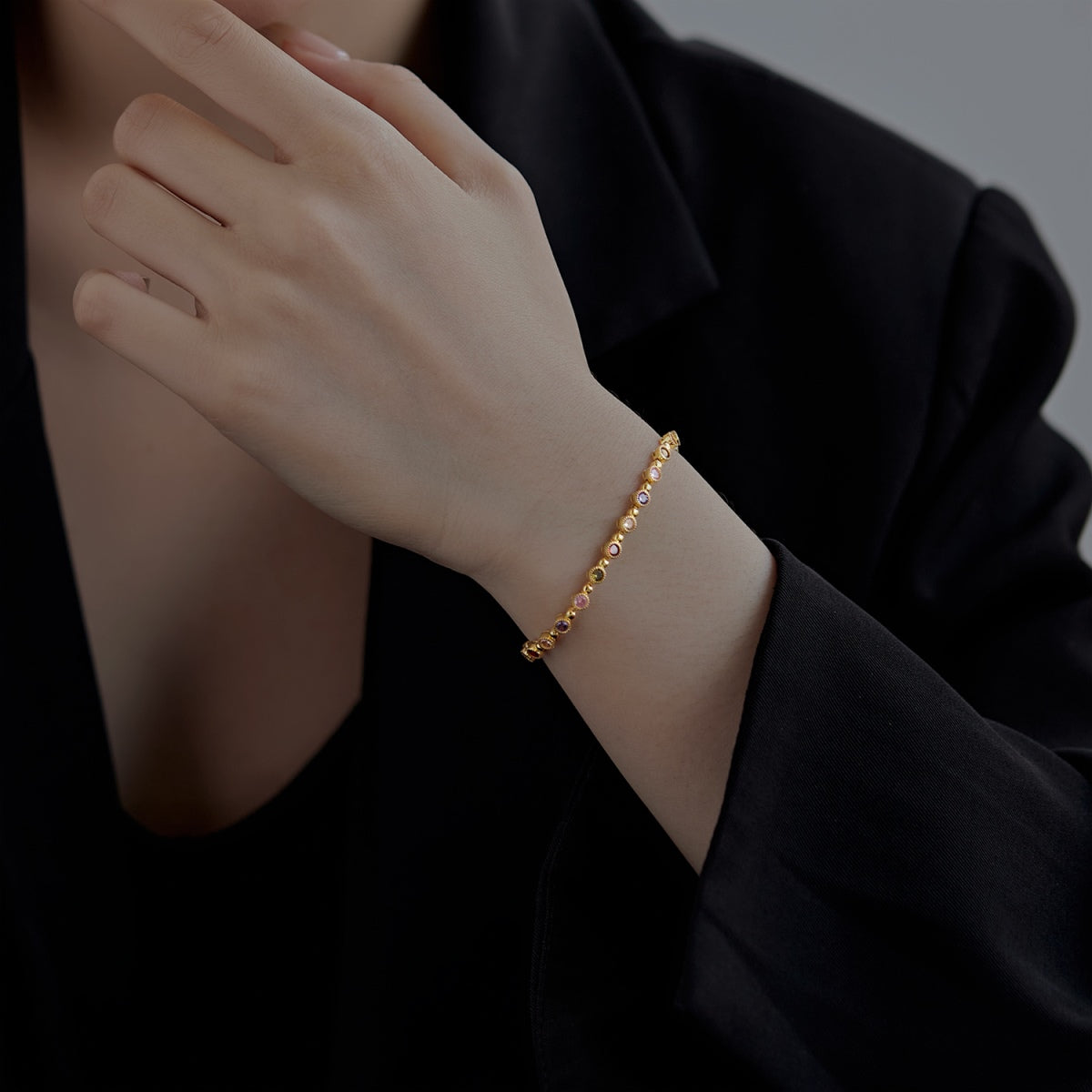 [Olivia JW]Sparkling Exquisite Round Cut Party Bracelet