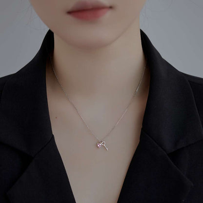 [Olivia JW]Unique Heart Shape Key Pendent Necklace
