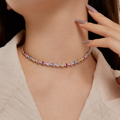 [Olivia JW]Radiant Colorful Rainbow Necklace