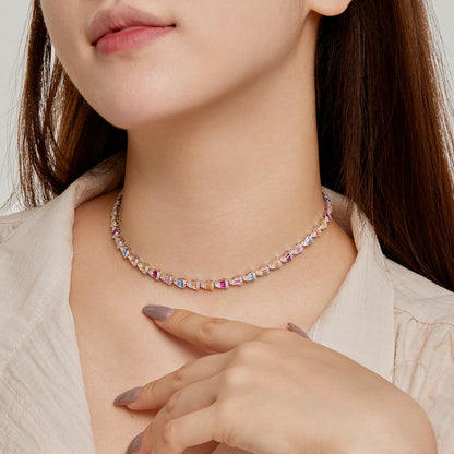 [Olivia JW]Radiant Colorful Rainbow Necklace