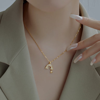 [Olivia JW]Unique Rainbow Star Necklace