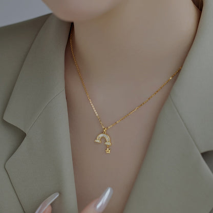 [Olivia JW]Unique Rainbow Star Necklace
