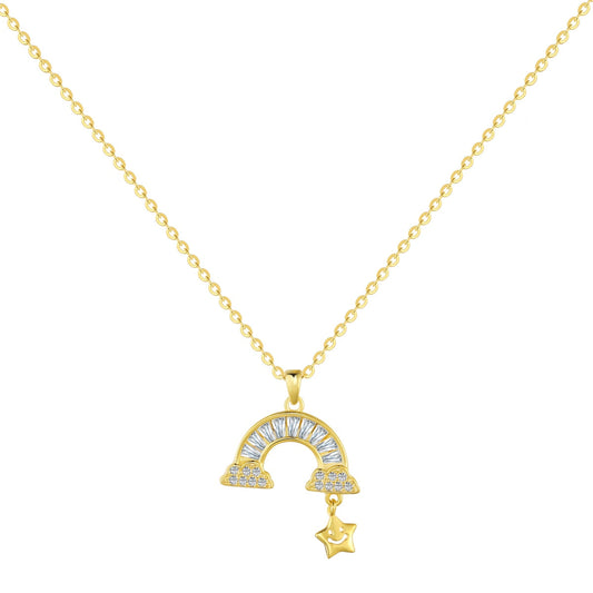 [Olivia JW]Unique Rainbow Star Necklace