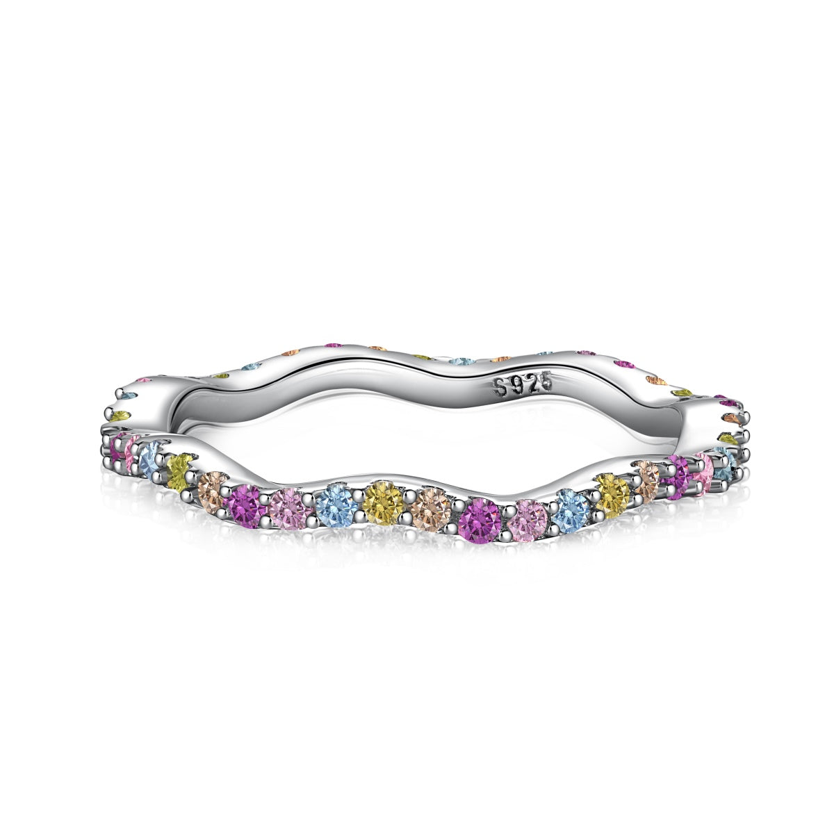 [Olivia JW]Dainty Colorful Round Cut Party Ring