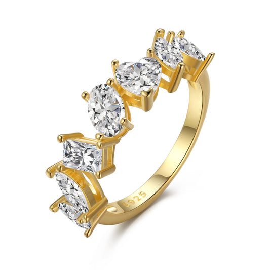 [Olivia JW]Delicate Multi Cut Ring
