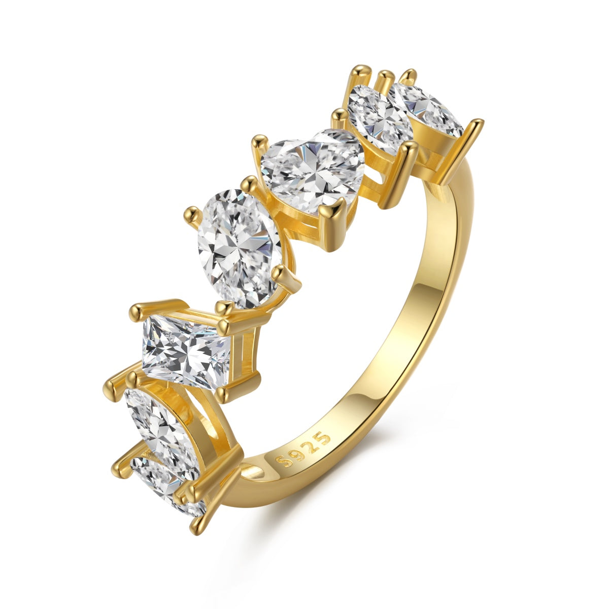 [Everoly JW]Zarter Ring mit mehreren Schliffen