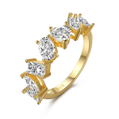 [Everoly JW]Zarter Ring mit mehreren Schliffen