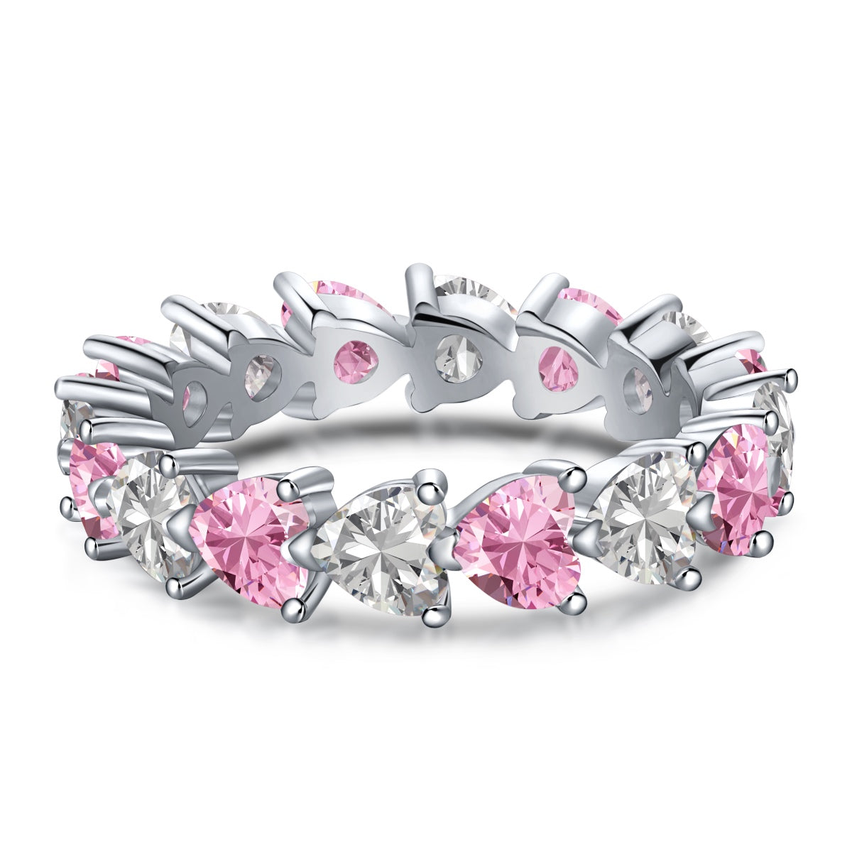 [Olivia JW]0.25 Carat Radiant Romance Heart Cut Lover Ring