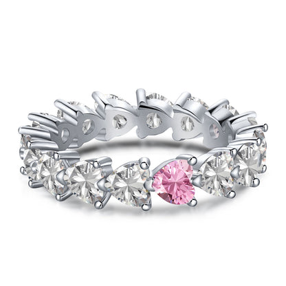[Olivia JW]0.25 Carat Radiant Romance Heart Cut Lover Ring