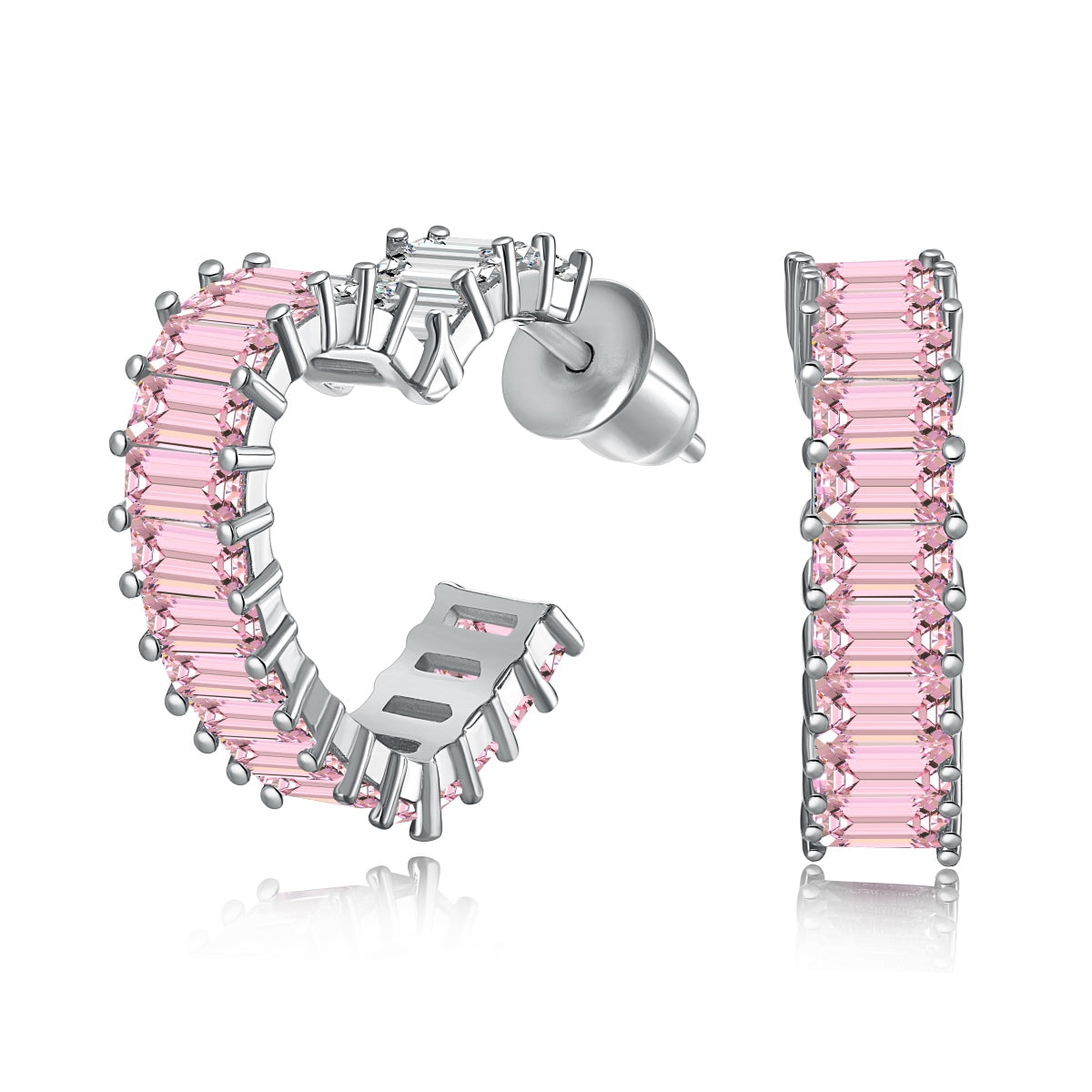 [Everoly JW] Strahlende Herz-Ohrringe mit Cutout