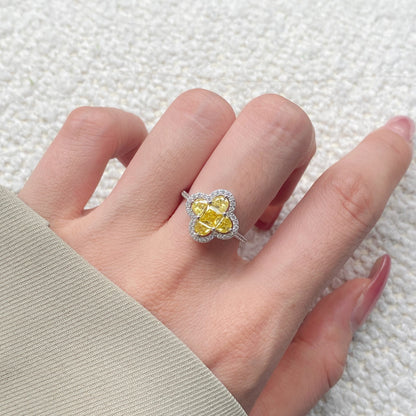 [Olivia JW]Luxurious Eternity Flower Shape Banquet Ring