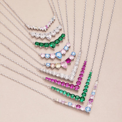 [Olivia JW]Dazzling Rainbow Necklace