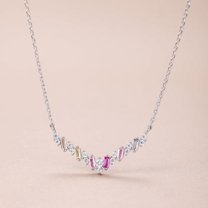 [Olivia JW]Dazzling Rainbow Necklace