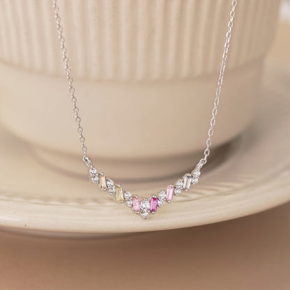 [Olivia JW]Dazzling Rainbow Necklace