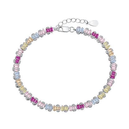 [Everoly JW]Delicate Colorful Emerald Cut Party Bracelet