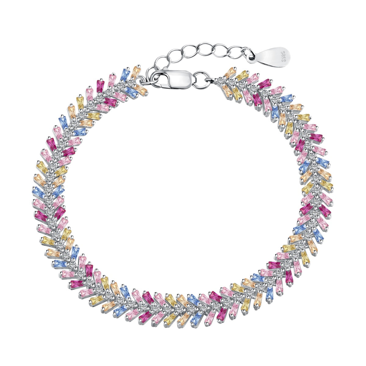[Everoly JW]Dainty Radiant Emerald Cut Daily Bracelet