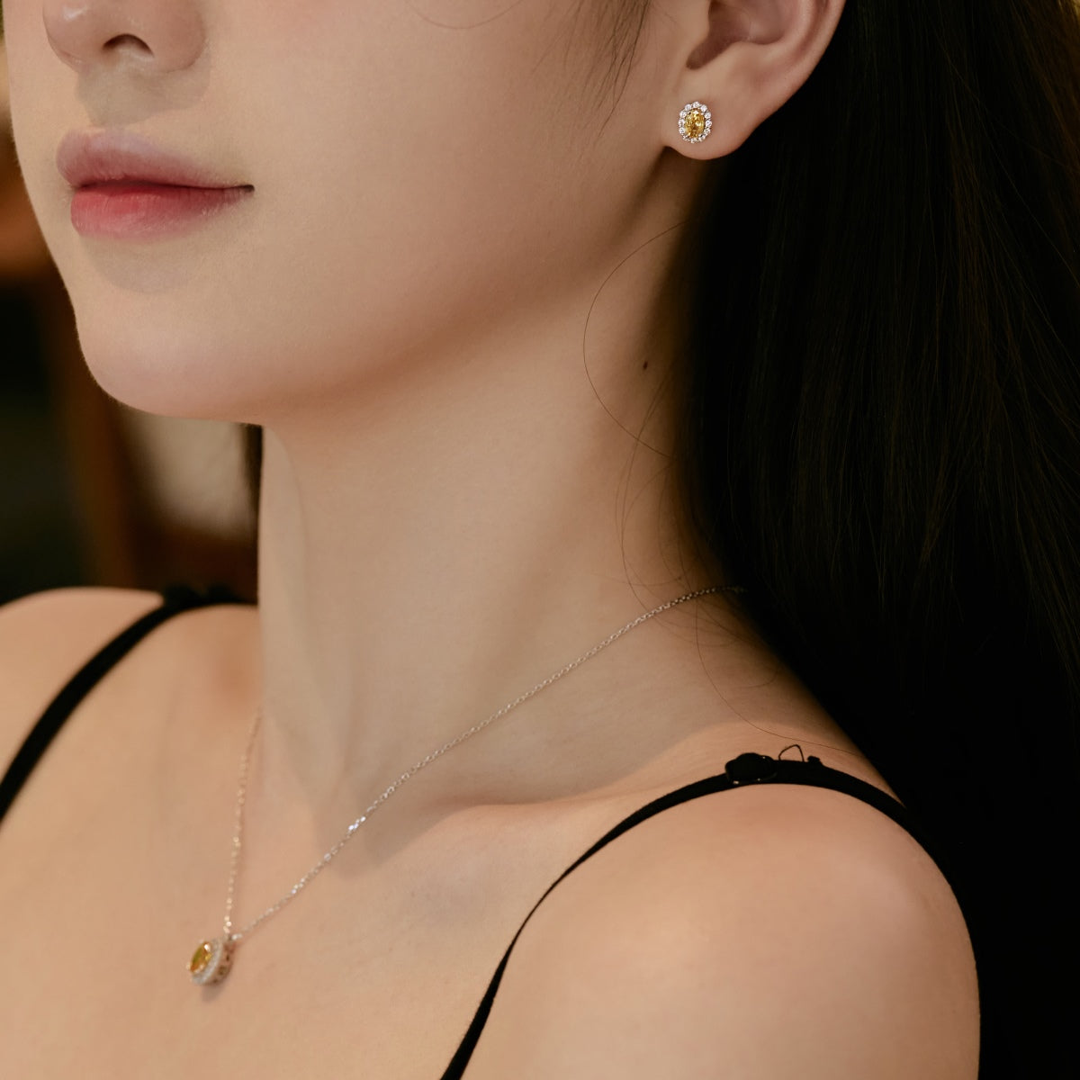 [Olivia JW]Delicate Unique Oval Cut Daily Earrings