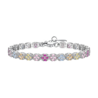 [Olivia JW]Delicate Colorful Emerald Cut Daily Bracelet
