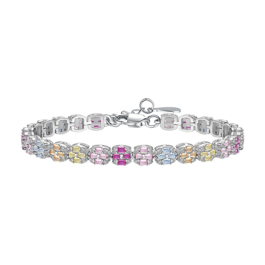 [Olivia JW]Delicate Colorful Emerald Cut Daily Bracelet