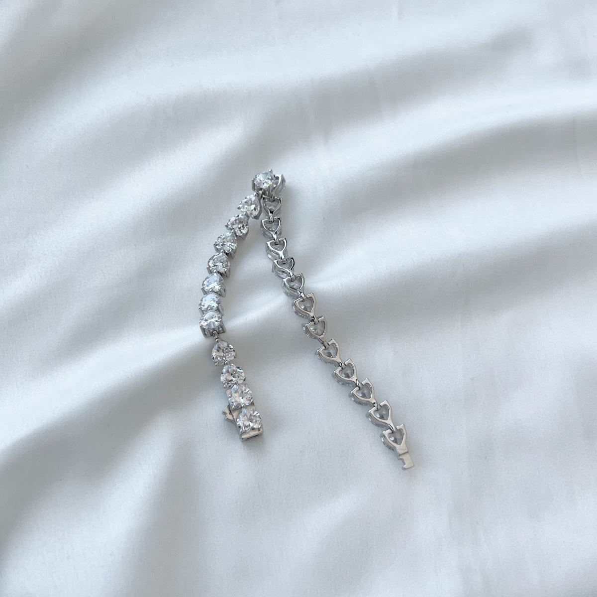 [Olivia JW]0.75 Carat Elegant Romantic Heart Shape Lover Bracelet