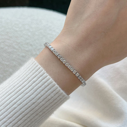 [Olivia JW]Dainty Charming Round Cut Tennis Bracelet