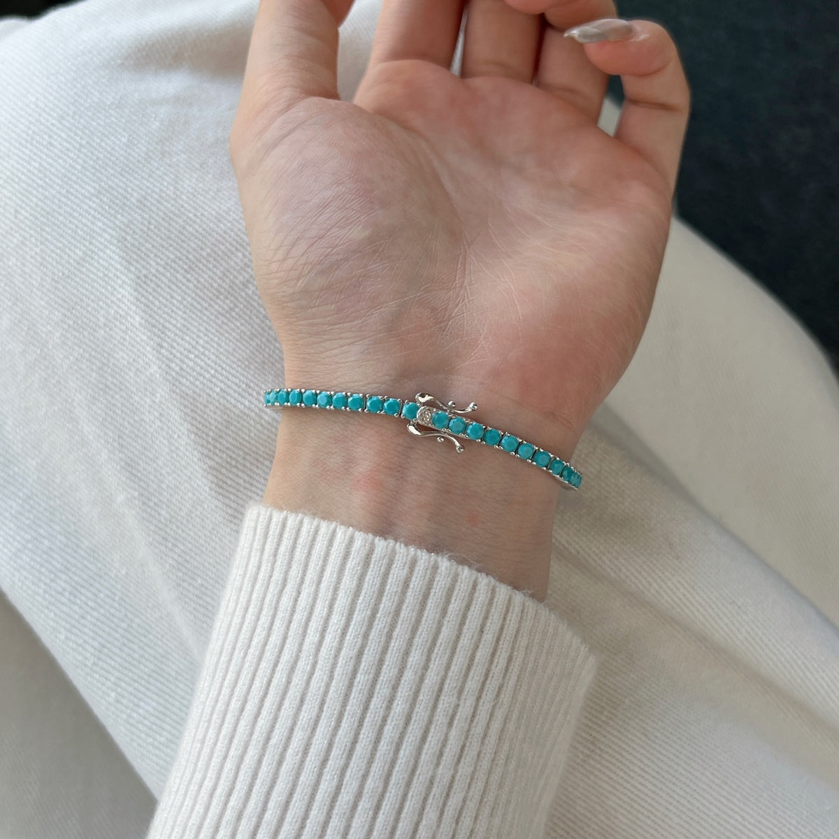 [Olivia JW]Dainty Charming Round Cut Tennis Bracelet