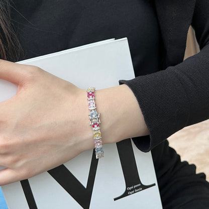 [Olivia JW]Delicate Colorful Multi Cut Party Bracelet