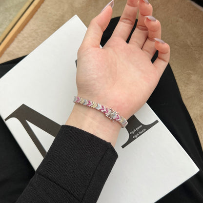 [Olivia JW]Ornate Sparkling Round Cut Party Bracelet