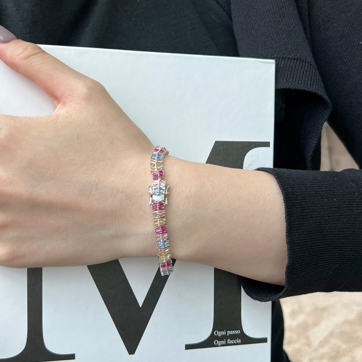[Olivia JW]Sparkling Exquisite Multi Cut Party Bracelet