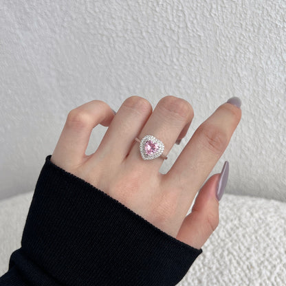 [Everoly JW]繊細で輝くハートシェイプの結婚指輪