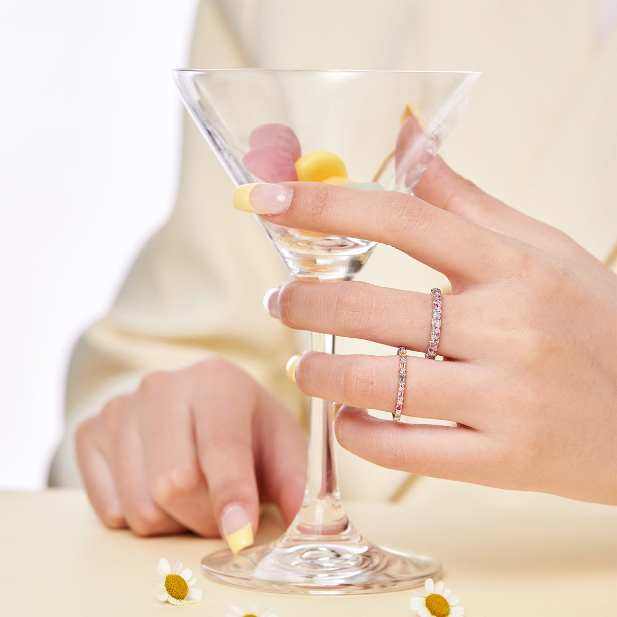 [Olivia JW]Dainty Ebullient Round Cut Daily Ring