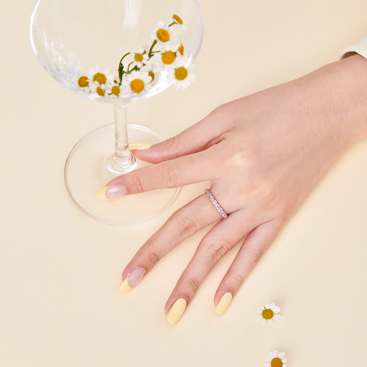 [Olivia JW]Dainty Ebullient Round Cut Daily Ring