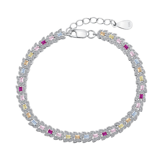 [Olivia JW]Delicate Colorful Multi Cut Daily Bracelet