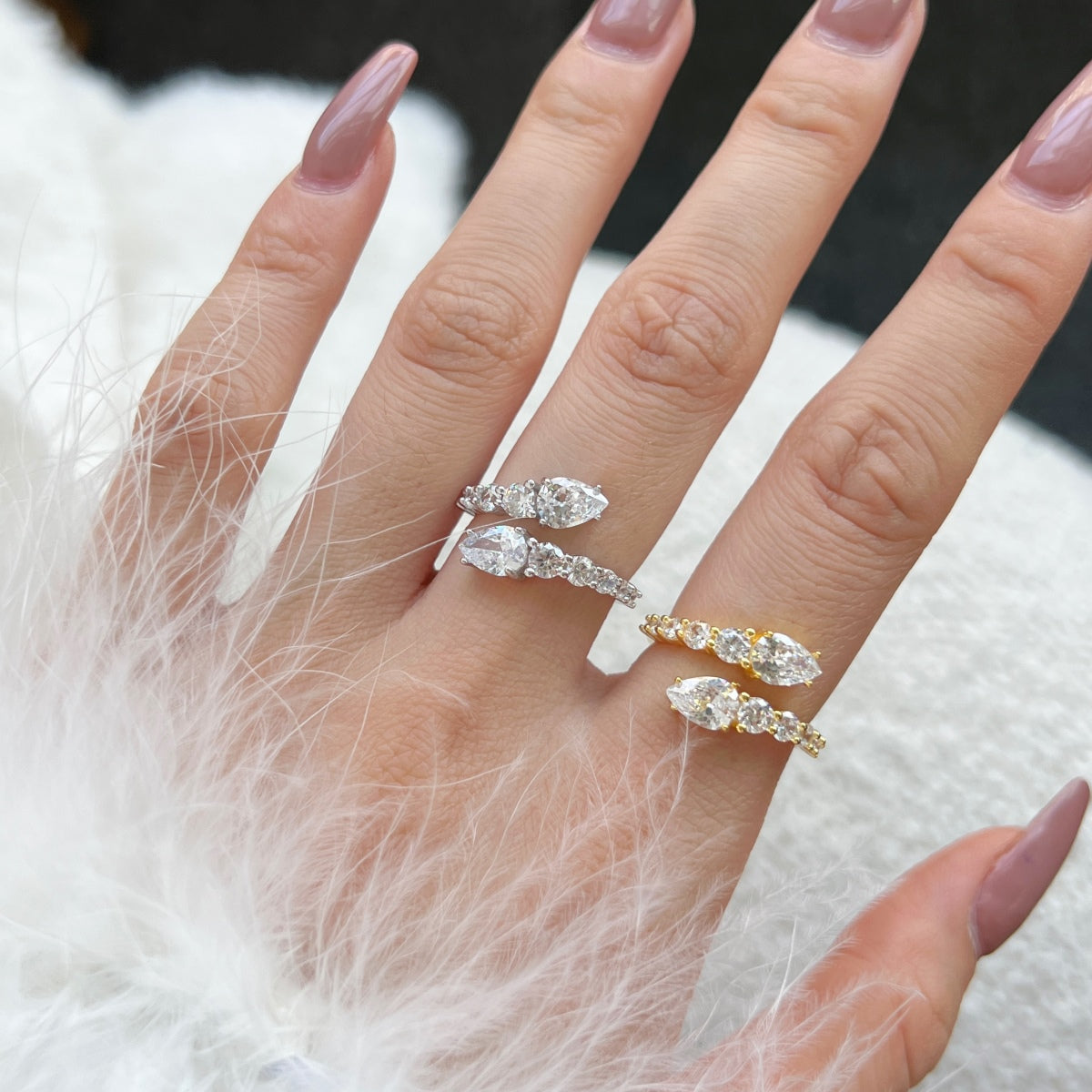 [Olivia JW]Delicate Lively Snake Shape Daily Ring
