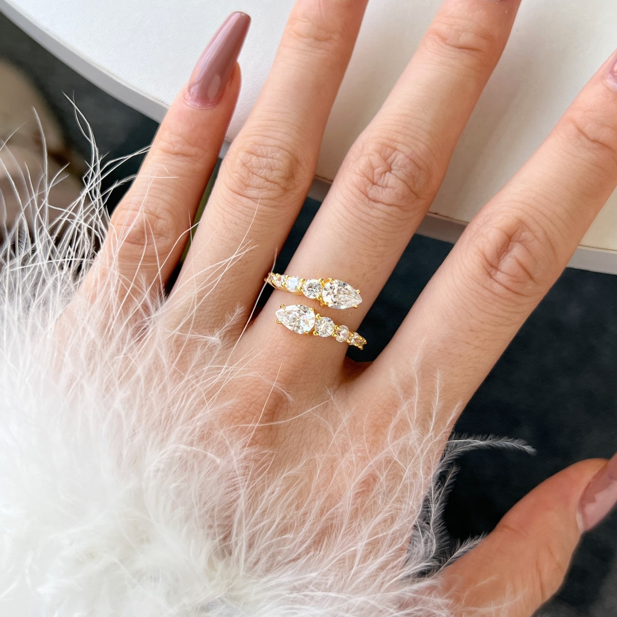 [Olivia JW]Delicate Lively Snake Shape Daily Ring