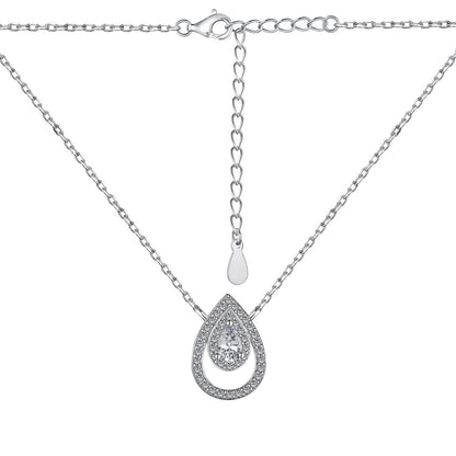 [Olivia JW]Sparkling Pear Cut Necklace