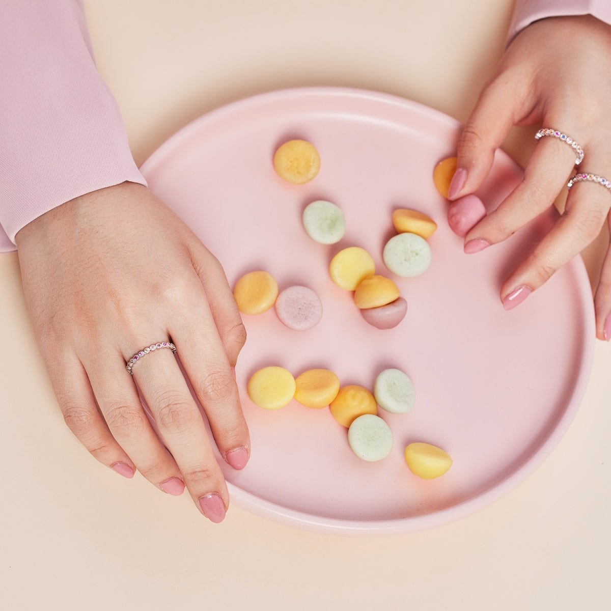 [Olivia JW]Radiant Sparkling Round Cut Daily Ring
