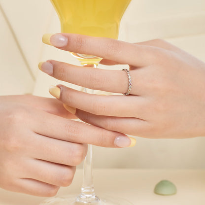 [Olivia JW]Radiant Sparkling Round Cut Daily Ring