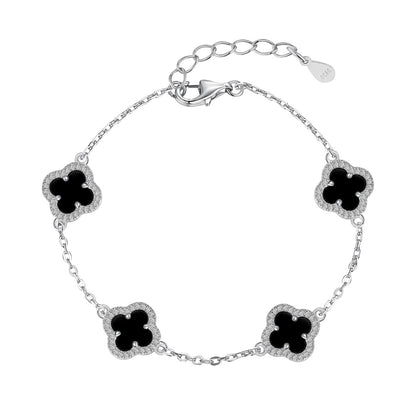 [Olivia JW]Four-Leaf Clover Exquisite Bracelet