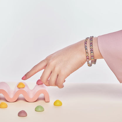 [Olivia JW]Radiant Colorful Emerald Cut Party Bracelet