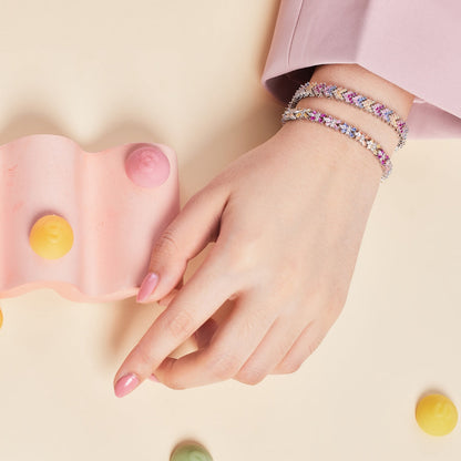 [Olivia JW]Ornate Sparkling Round Cut Party Bracelet