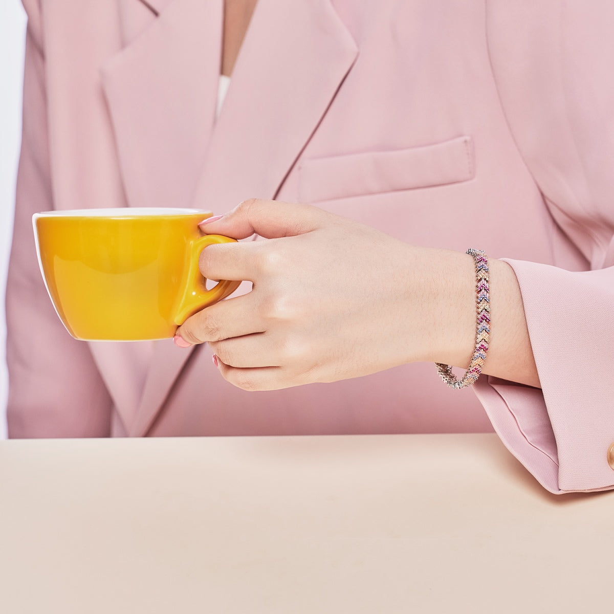 [Olivia JW]Ornate Sparkling Round Cut Party Bracelet
