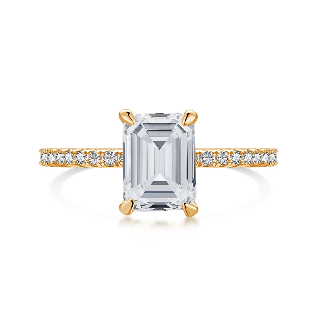 [Olivia JW]2.0 Carat Scintillating Ornate Radiant Cut Party Ring