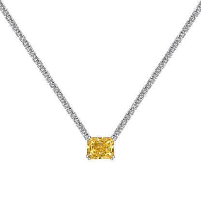 [Olivia JW]4.0 Carat Elegant Radiant Cut Necklace