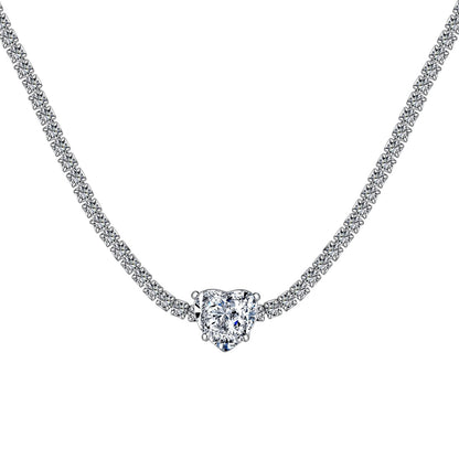 [Olivia JW]2.0 Carat Sparkling Tennis Heart Cut Necklace